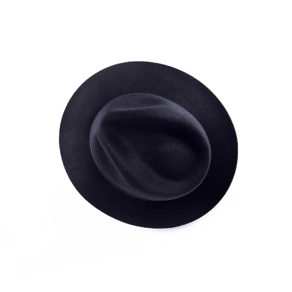 Rubinacci Fedora in cashmere blu Spedizione Gratuita