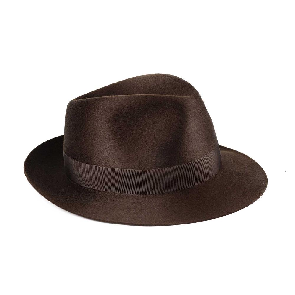 Rubinacci Fedora in cashmere testa di moro Soddisfazione Garantita