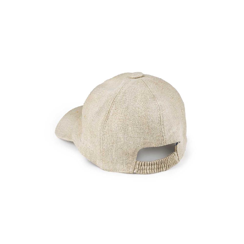 Rubinacci Cappello baseball in lino beige Consegna Veloce
