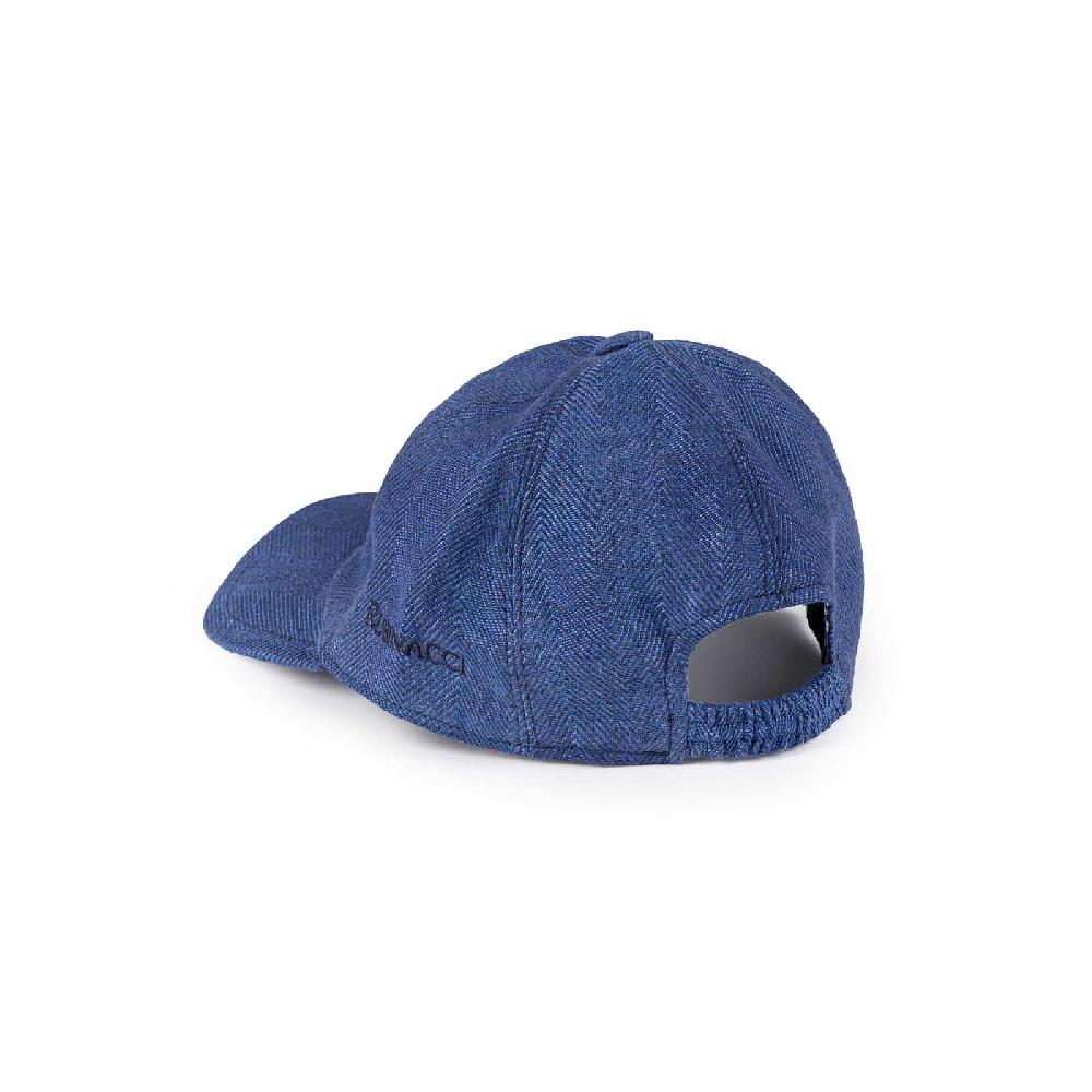 Rubinacci Cappello baseball in lino jeans Promozione Limitata