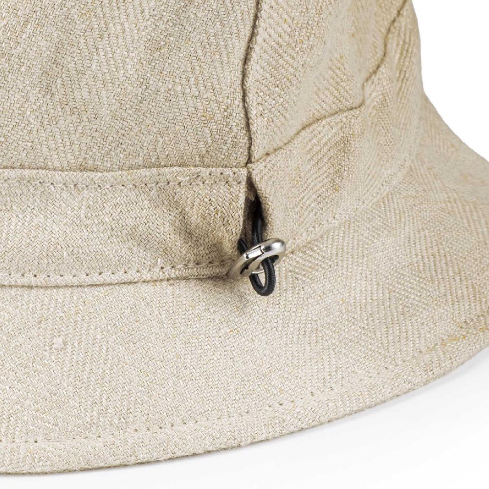 Rubinacci Cappello cloche in lino beige Shopping Online