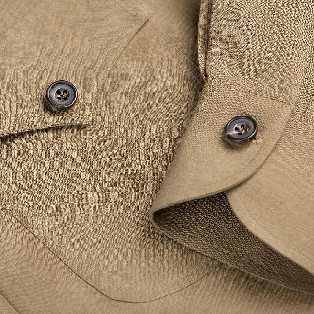 Rubinacci Sahariana in lino quercia Black Friday