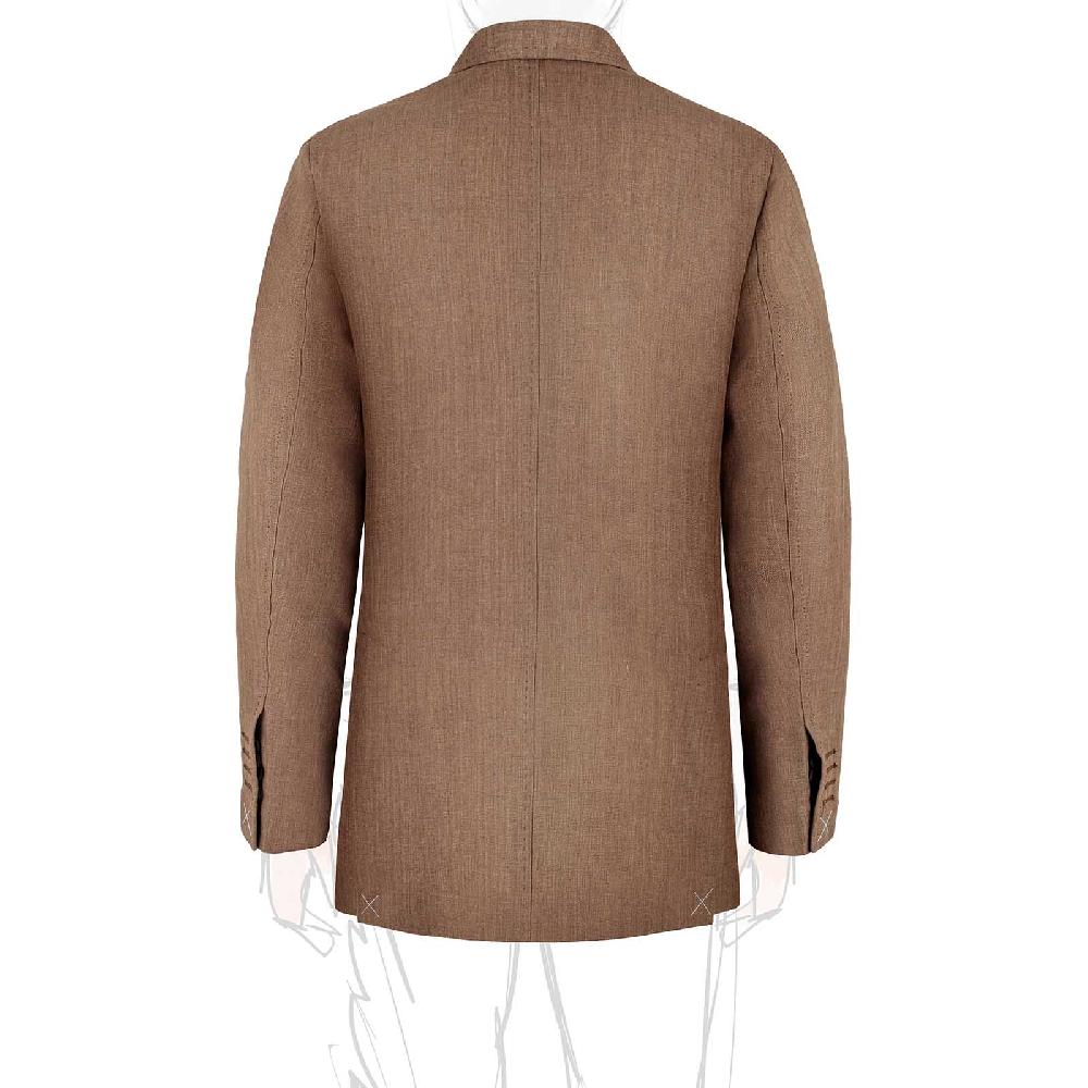 Rubinacci Giacca in lino tabacco Cyber Monday