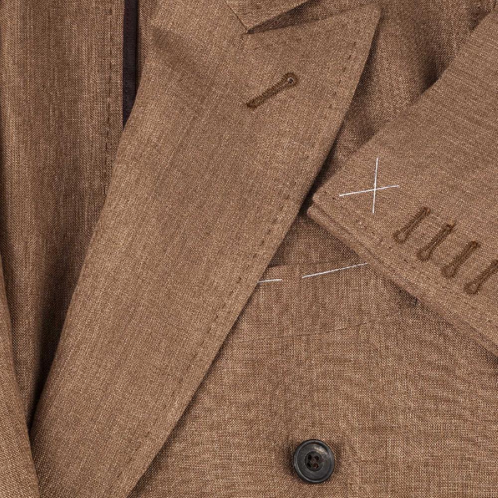 Rubinacci Giacca in lino tabacco Cyber Monday