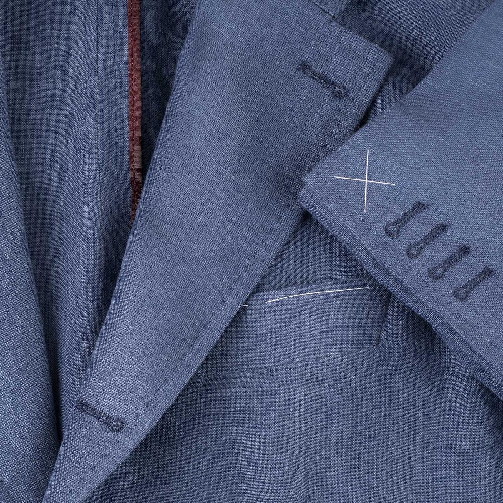 Rubinacci Giacca in lino denim Offerta natalizia