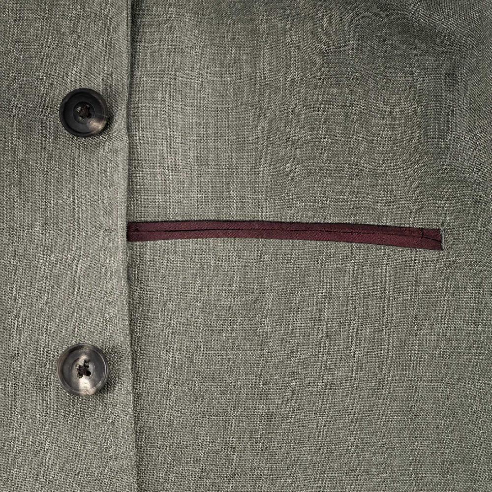 Rubinacci Giacca in lino verde militare Offerta Pasqua