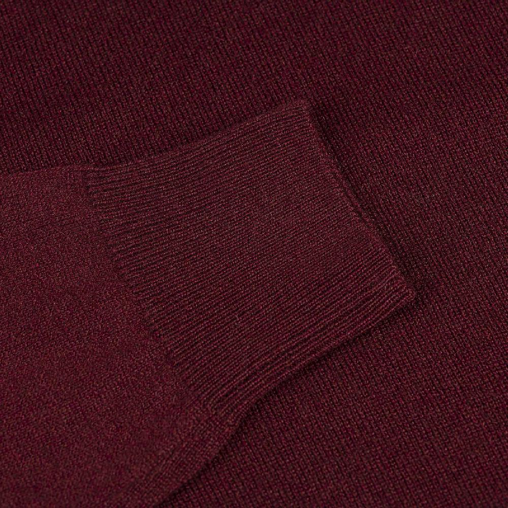 Rubinacci Girocollo in cashmere bordeaux Offerta migliore