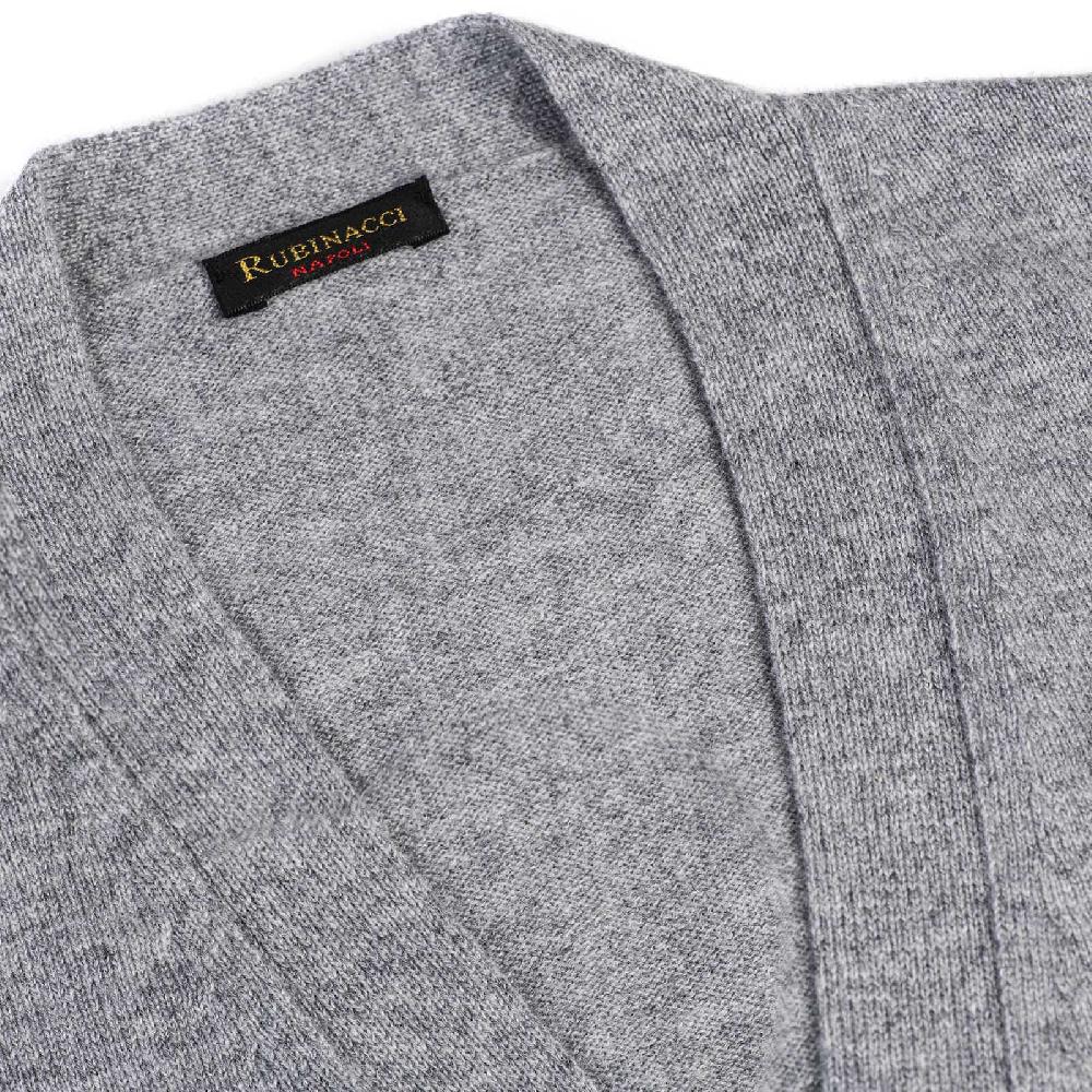 Rubinacci Gilet in cashmere grigio Online Outlet