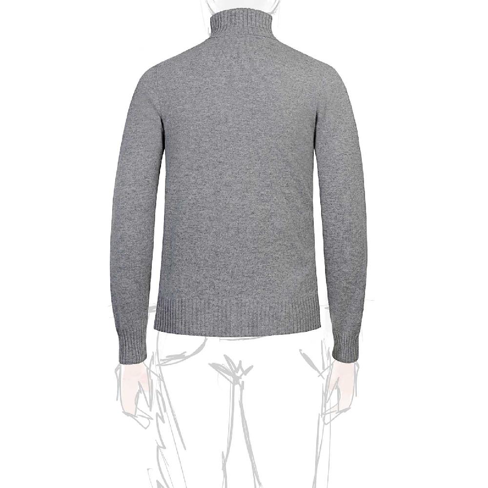 Rubinacci Collo alto in cashmere grigio Offerta temporanea