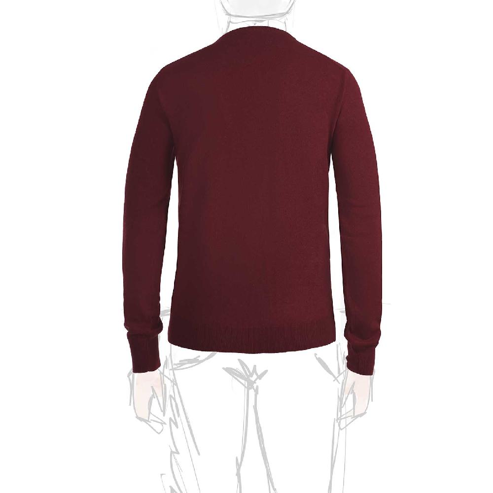Rubinacci Girocollo in cashmere bordeaux chiaro Lightning offer