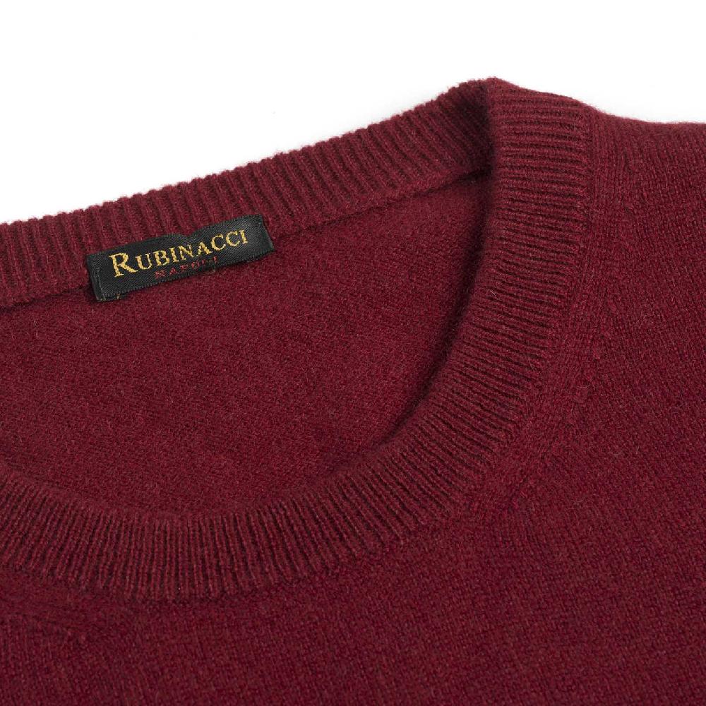 Rubinacci Girocollo in cashmere bordeaux chiaro Lightning offer