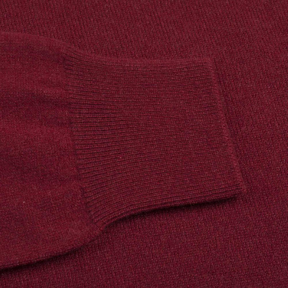 Rubinacci Girocollo in cashmere bordeaux chiaro Lightning offer