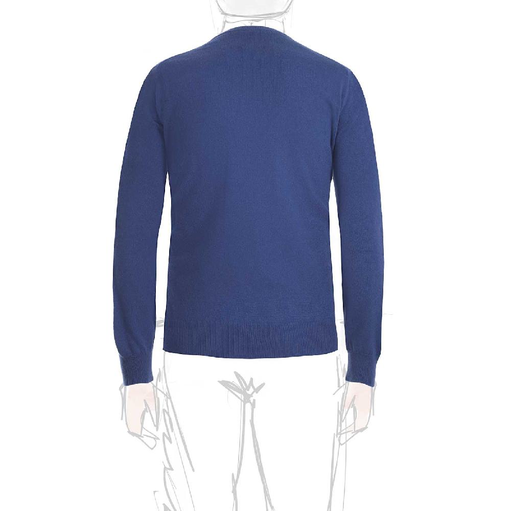 Rubinacci Girocollo in cashmere ceruleo Grandi sconti