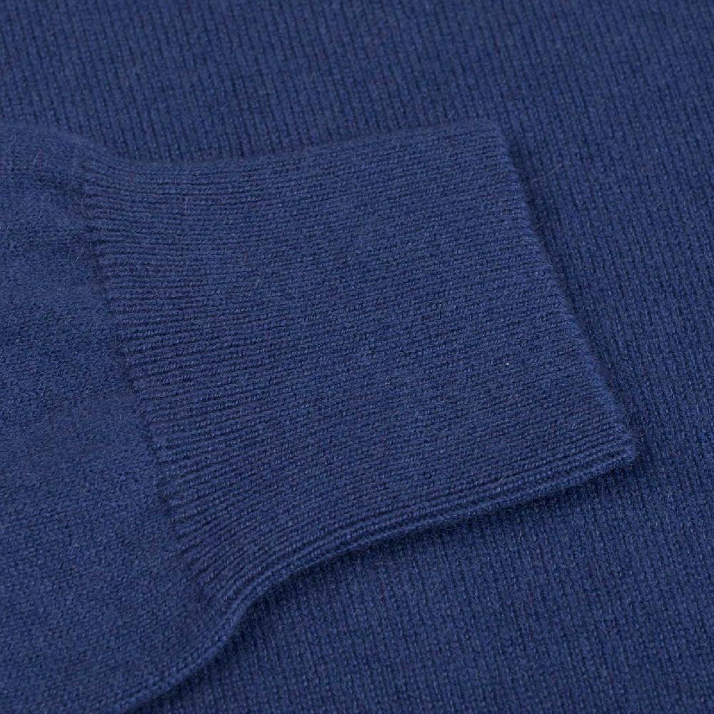 Rubinacci Girocollo in cashmere ceruleo Grandi sconti