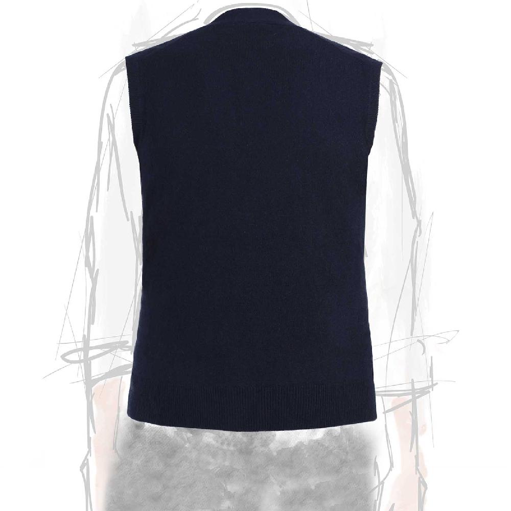 Rubinacci Gilet in cashmere blu navy Liquidazione