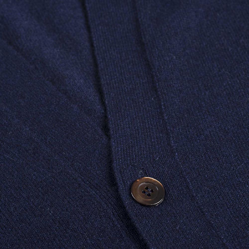Rubinacci Gilet in cashmere blu navy Liquidazione
