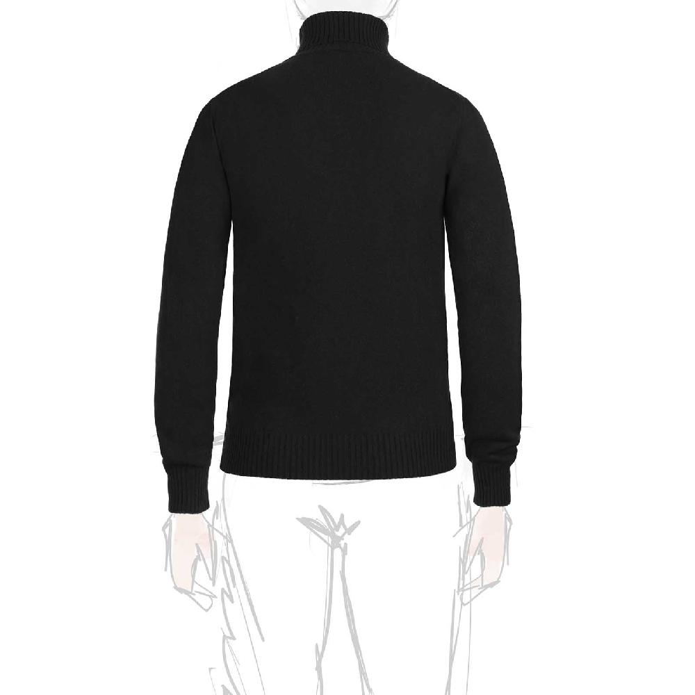 Rubinacci Collo alto cashmere nero Comprane uno, ottenene uno gratis
