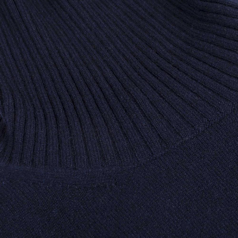 Rubinacci Collo alto cashmere blu Enormi risparmi