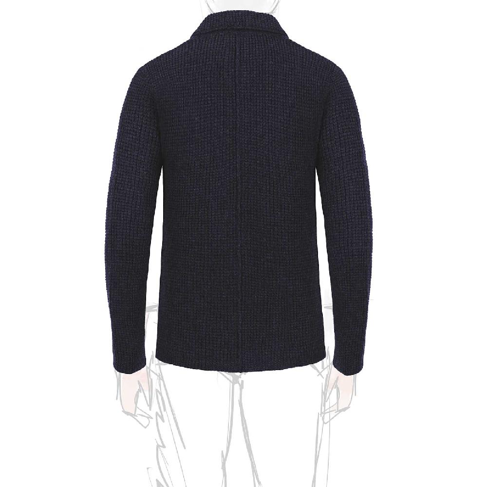 Rubinacci Cardigan cashmere blu Sconti VIP