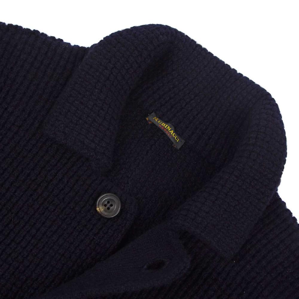 Rubinacci Cardigan cashmere blu Sconti VIP