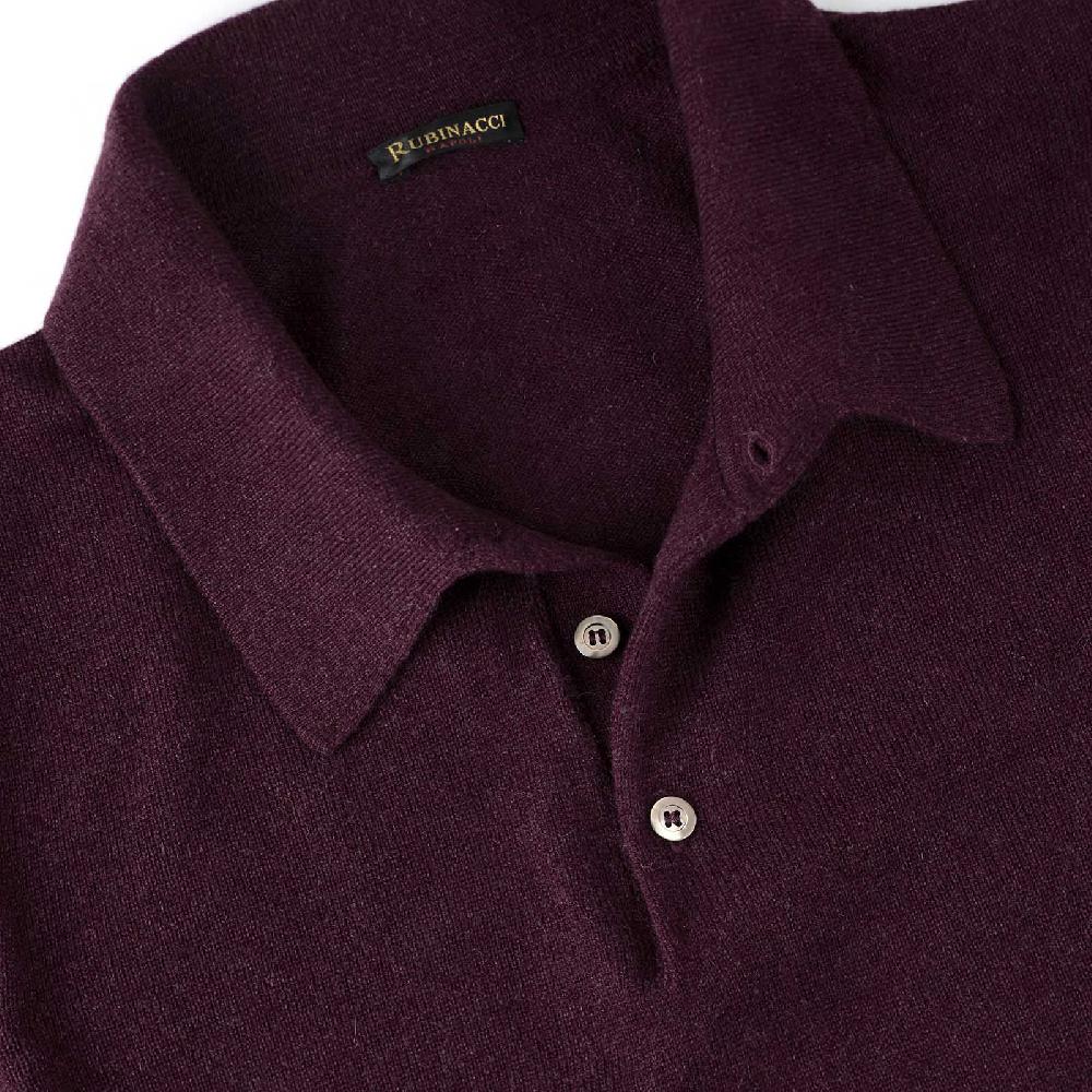 Rubinacci Polo in cashmere vino Super Saving Price