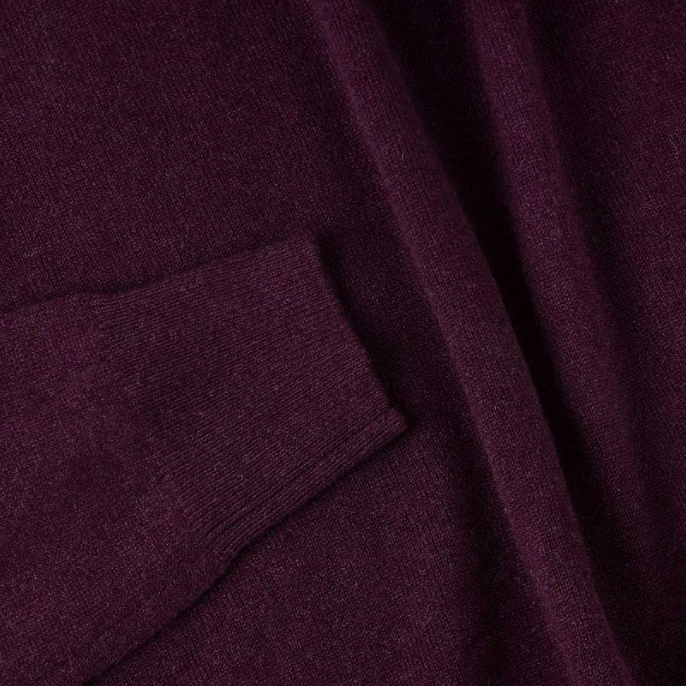 Rubinacci Polo in cashmere vino Super Saving Price