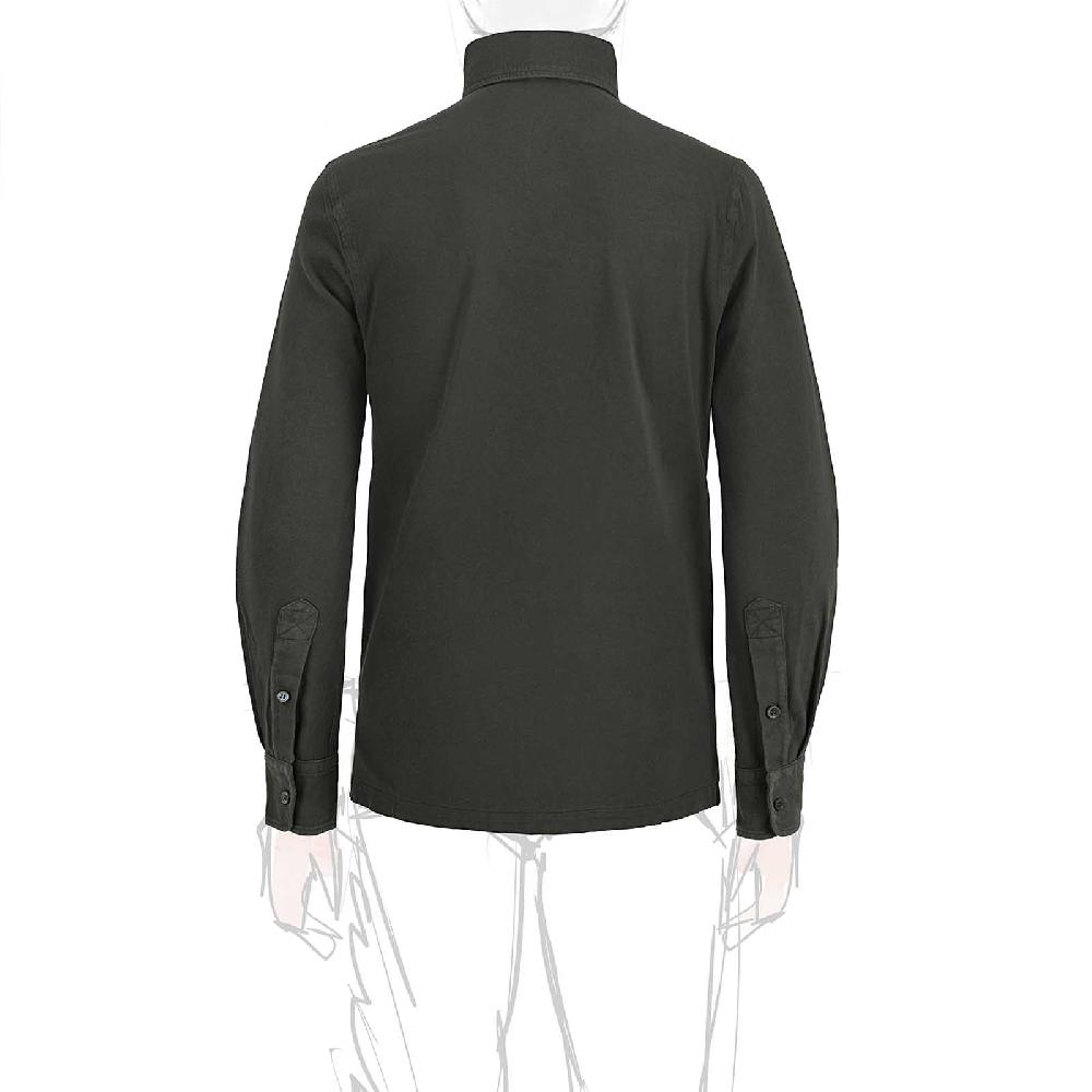 Rubinacci Camicia in piquet leggero verde Latest stili