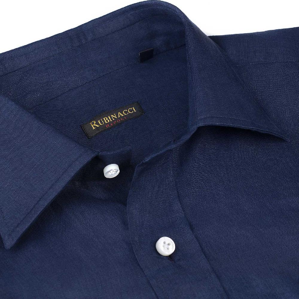 Rubinacci Camicia lino bluette Promozione temporanea