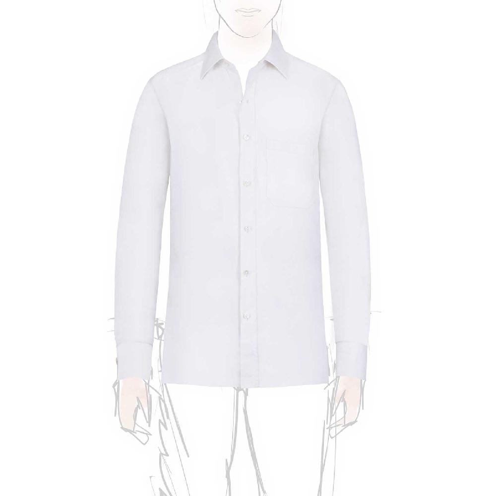 Rubinacci Camicia lino bianca Fino al 50% di sconto