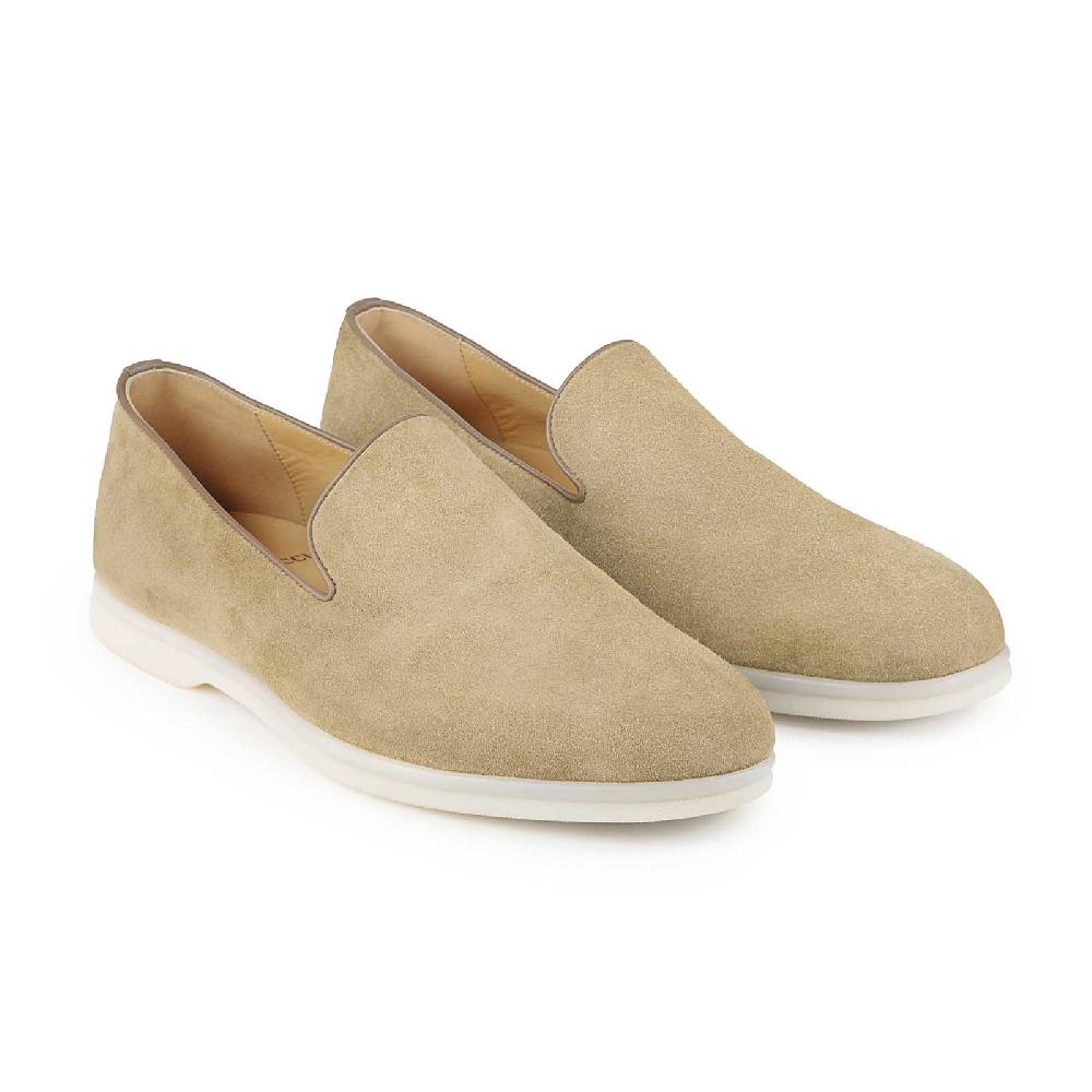Rubinacci Sailing shoes beige Super sconto