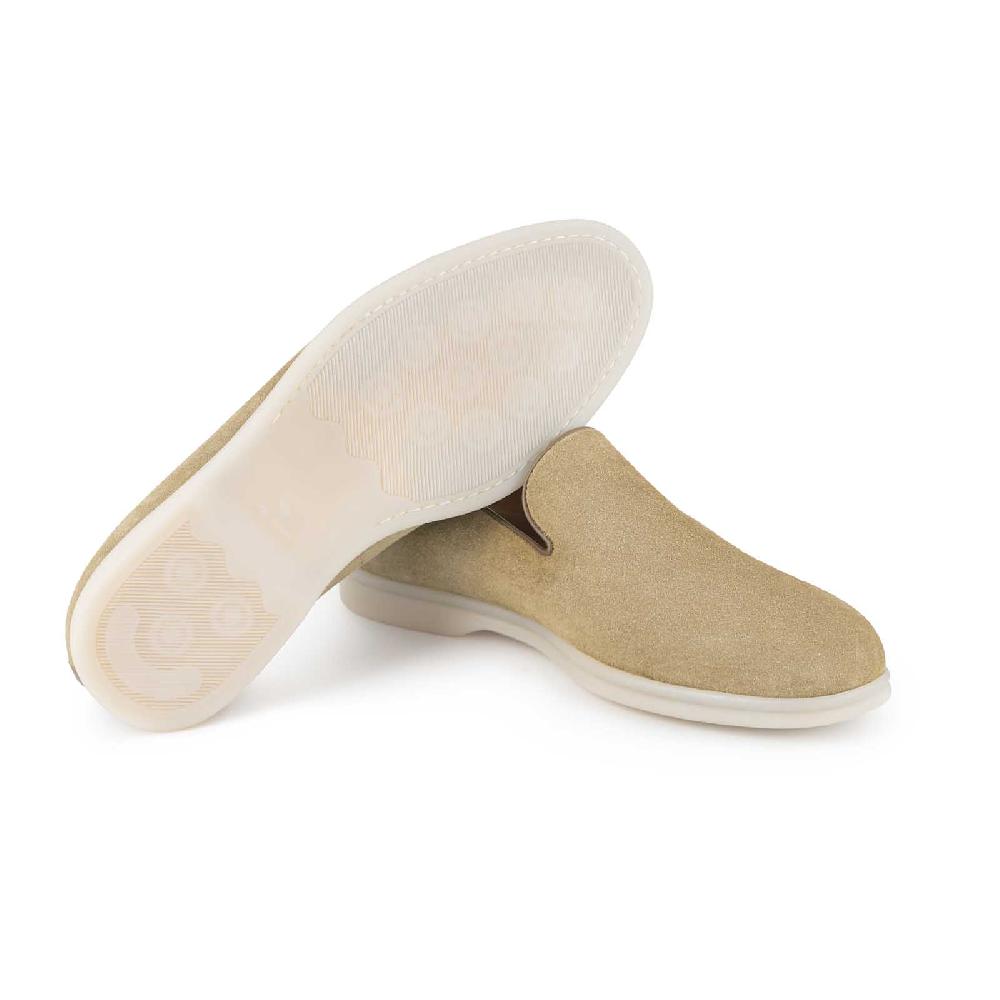 Rubinacci Sailing shoes beige Super sconto