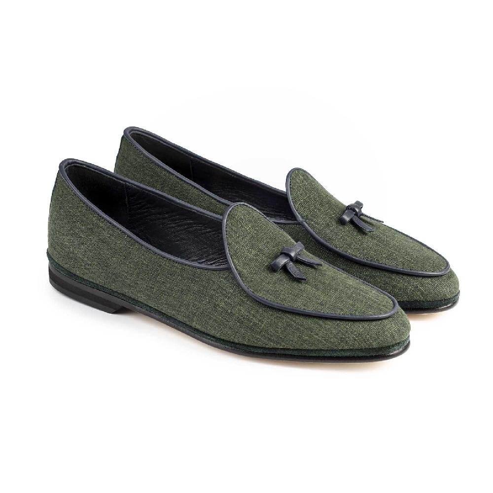 Rubinacci Marphy lino verde 50% di sconto con spedizione gratuita