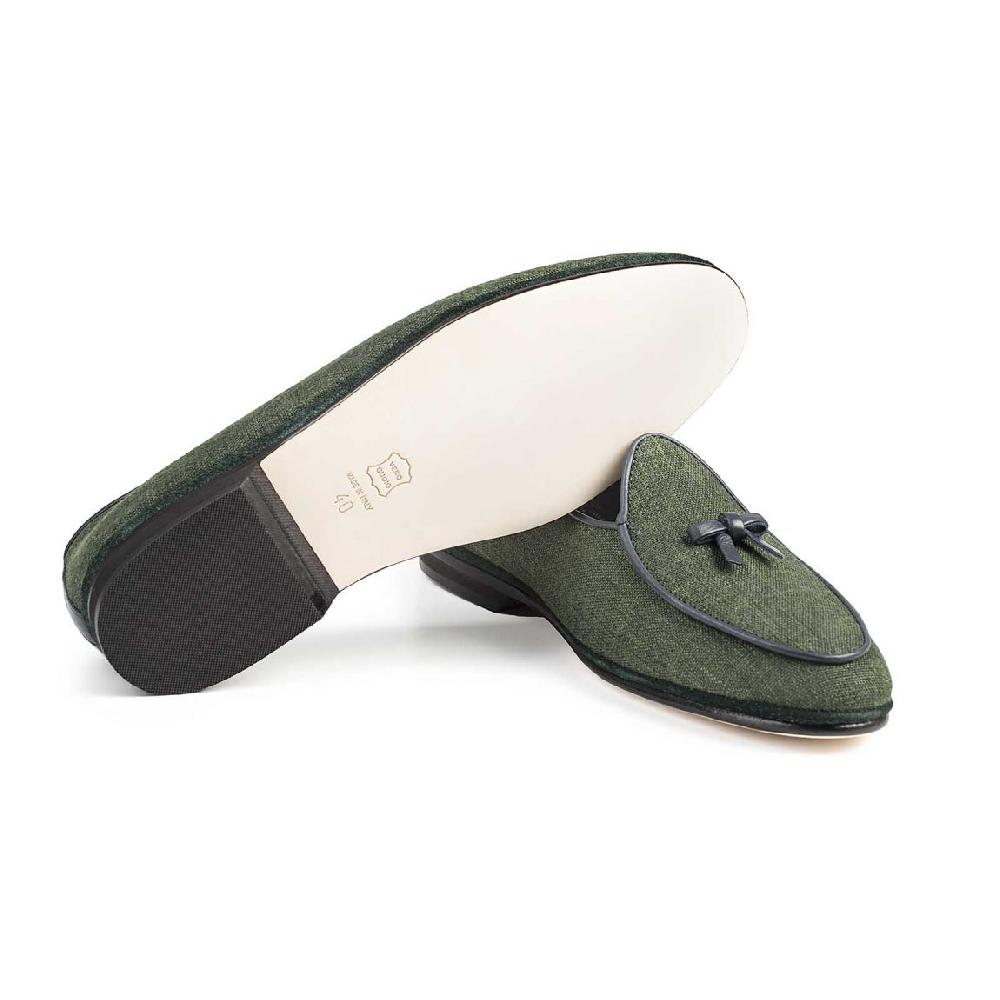 Rubinacci Marphy lino verde 50% di sconto con spedizione gratuita