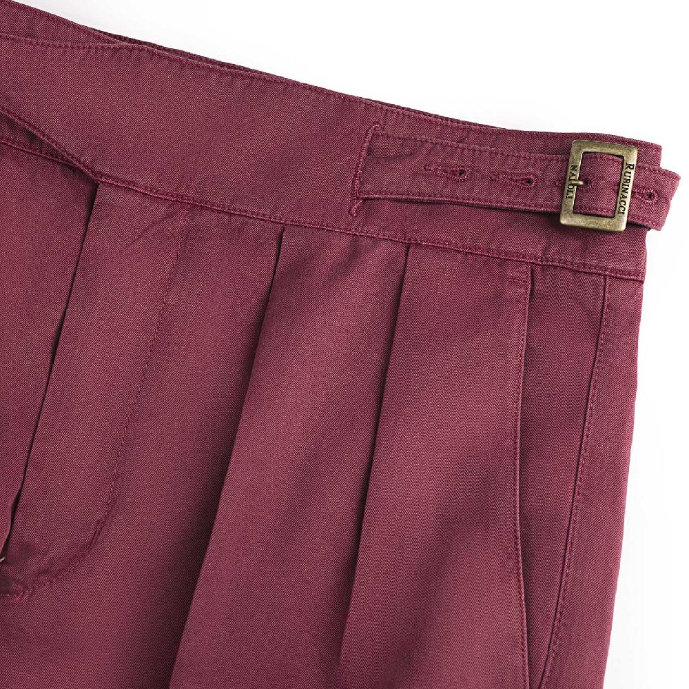 Rubinacci Pantalone manny in cotone vino 50% di sconto per tempo limitato