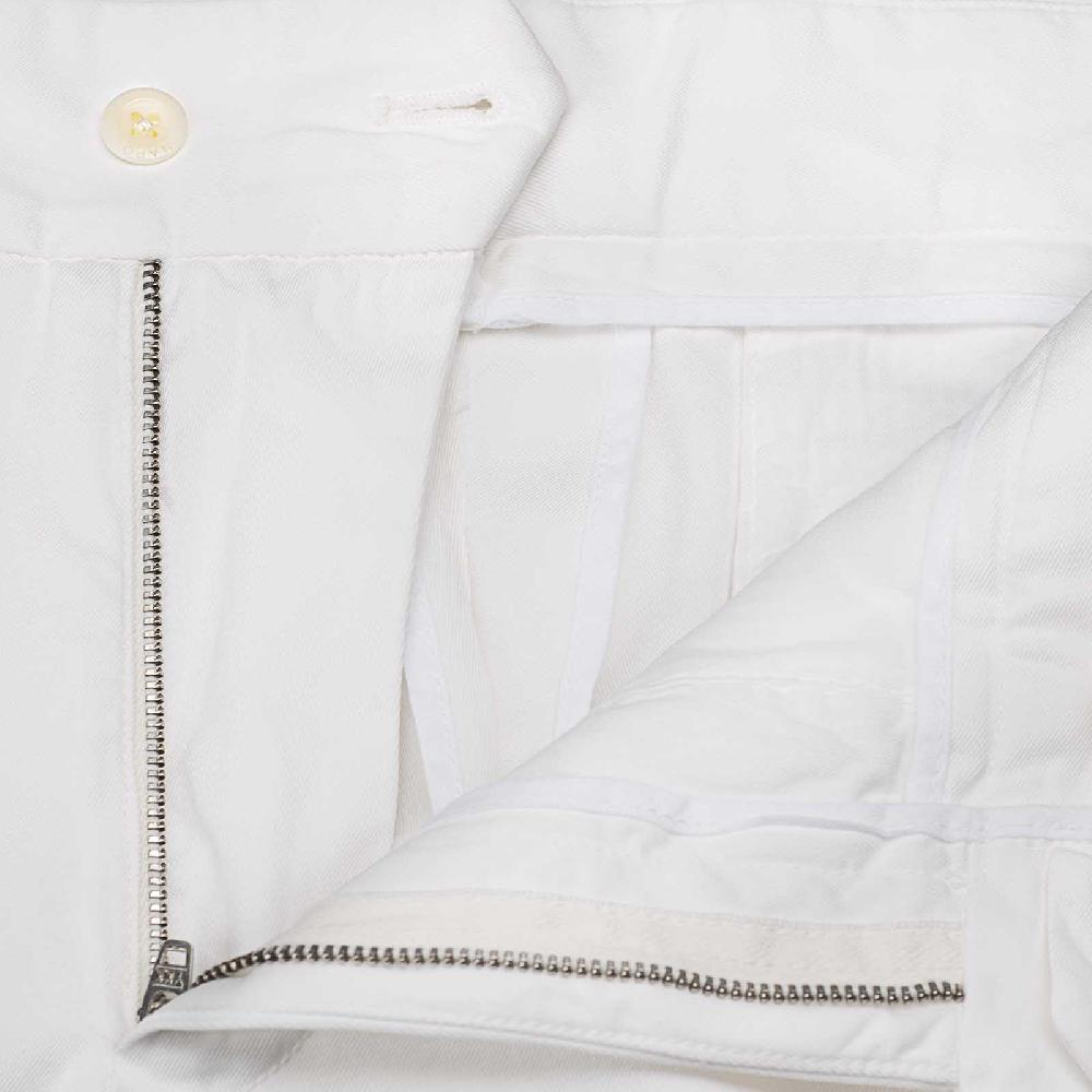 Rubinacci Pantalone genny in cotone bianco 2025