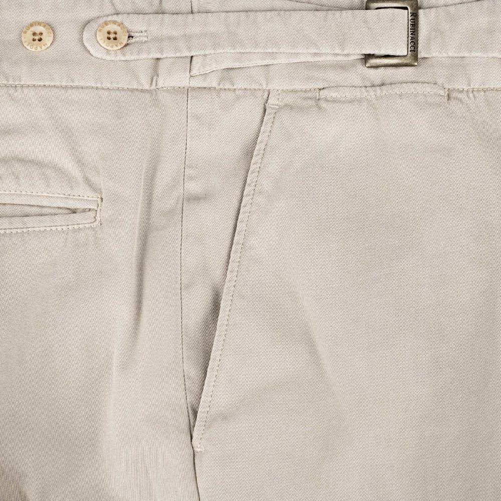 Rubinacci Pantalone genny in cotone beige Italia