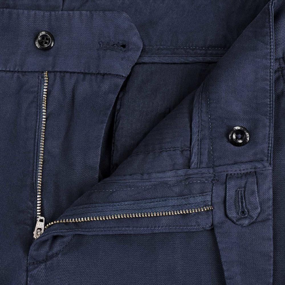 Rubinacci Pantalone genny in cotone blu In Linea