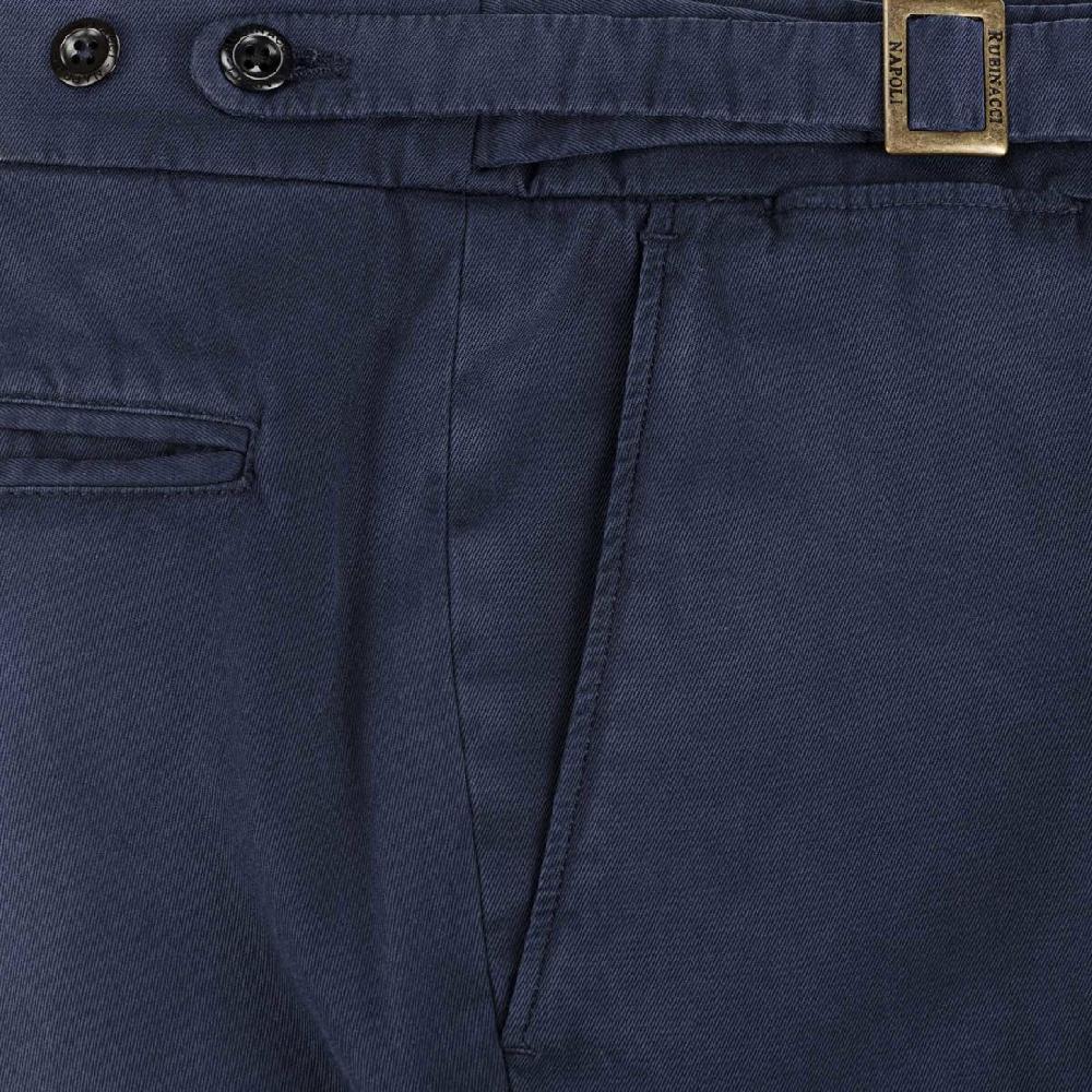 Rubinacci Pantalone genny in cotone blu In Linea