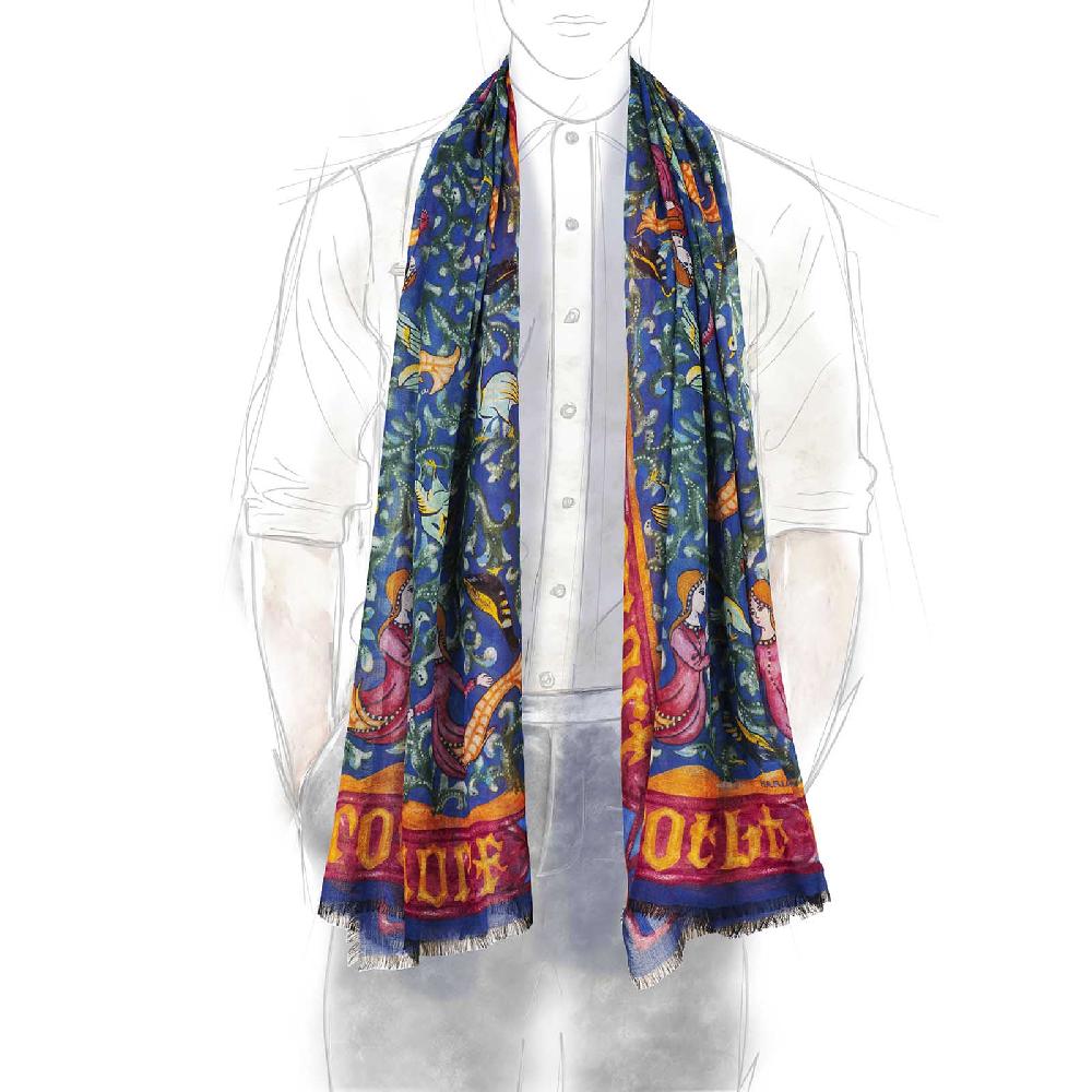 Rubinacci Sciarpa amor blu Vendita Calda