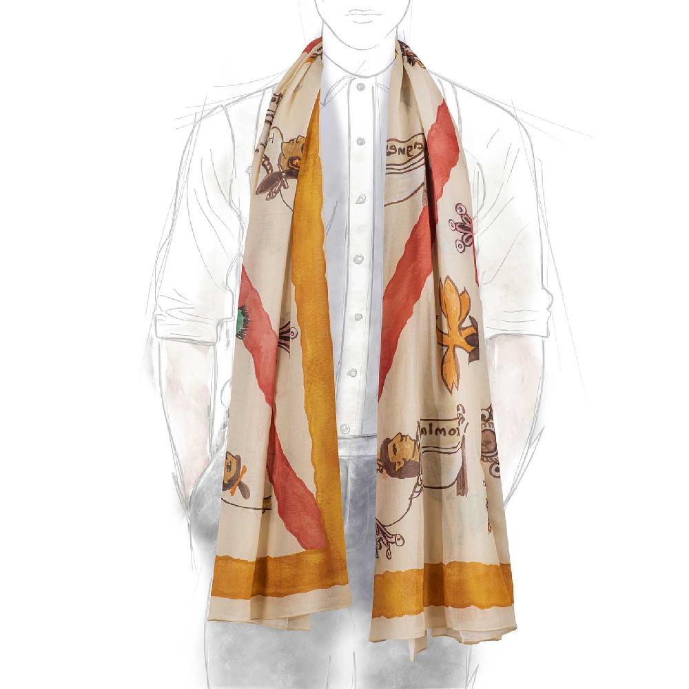Rubinacci Stola mendoza beige Saldi Di Fabbrica