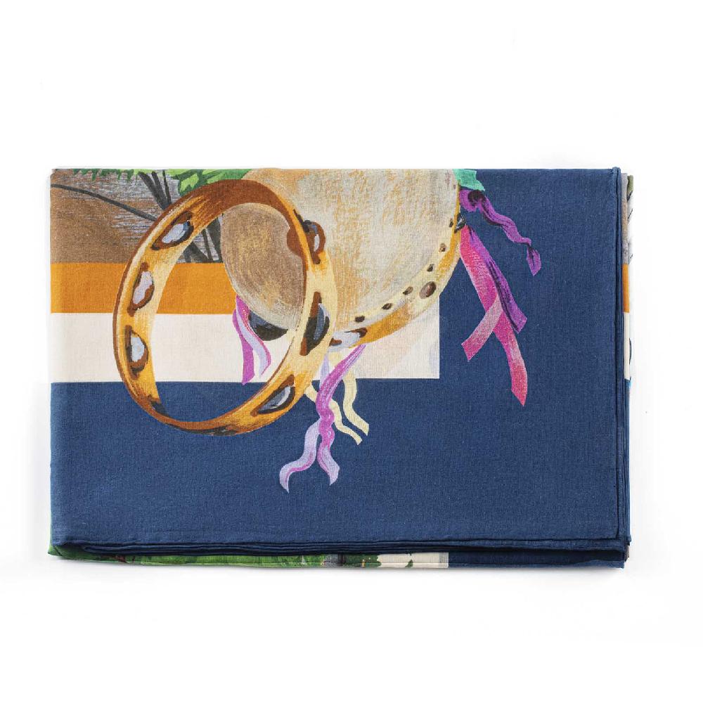 Rubinacci Stola tarantella blu Moda
