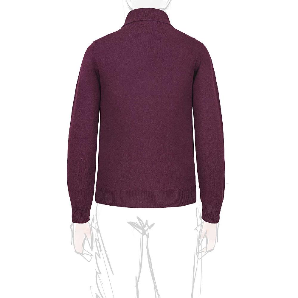 Rubinacci Polo in cashmere vino Bestseller