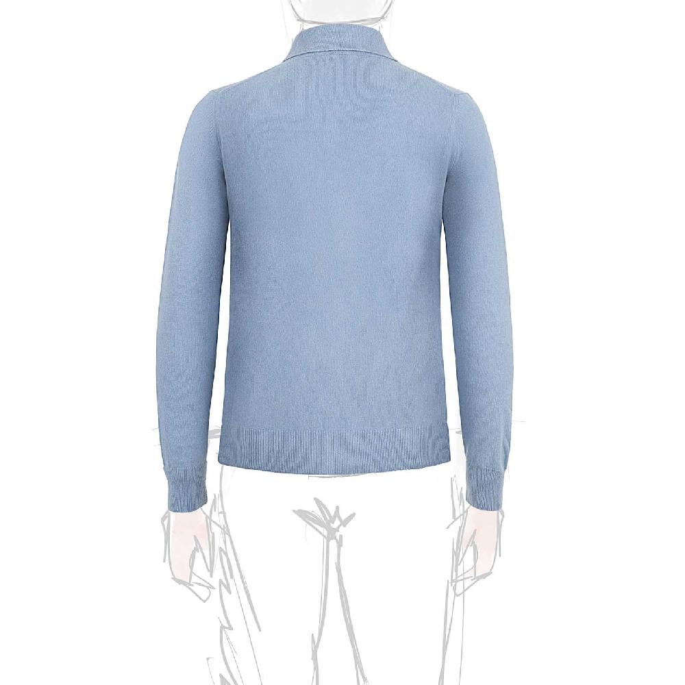 Rubinacci Polo in cashmere azzurro polvere Comprane uno, ottenene uno gratis