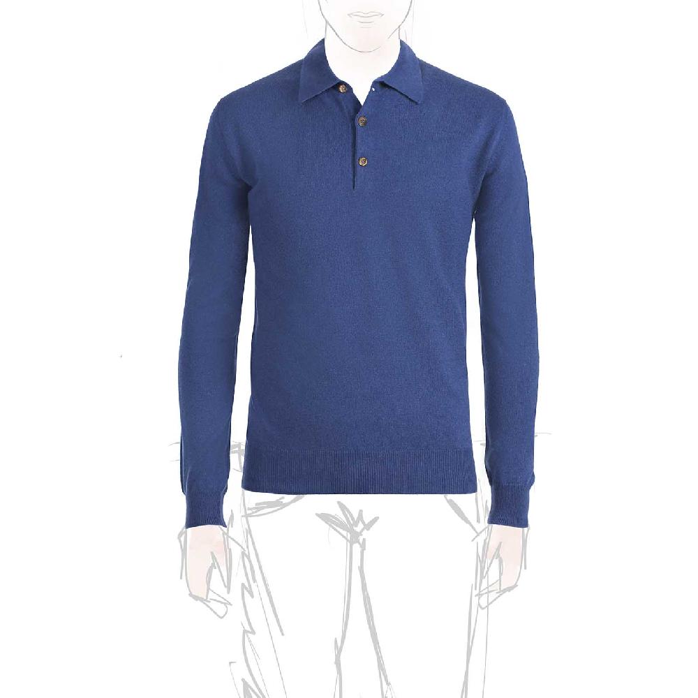 Rubinacci Polo in cashmere ceruleo Offerte giornaliere