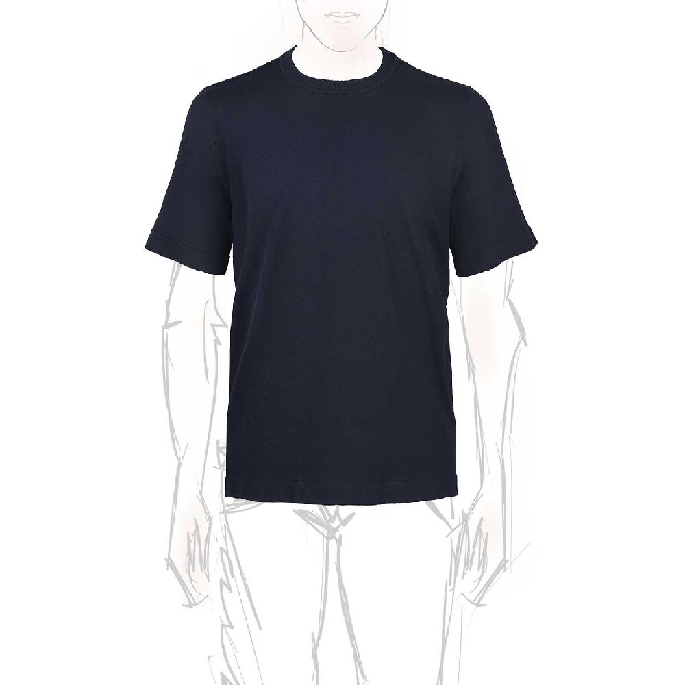 Rubinacci T-Shirt cotone blu Ritorno libero