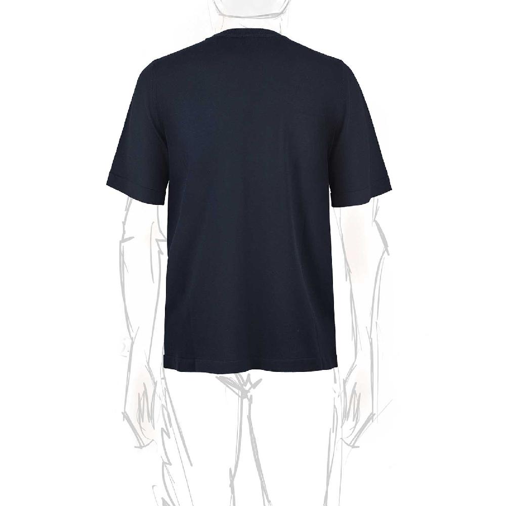 Rubinacci T-Shirt cotone blu Ritorno libero