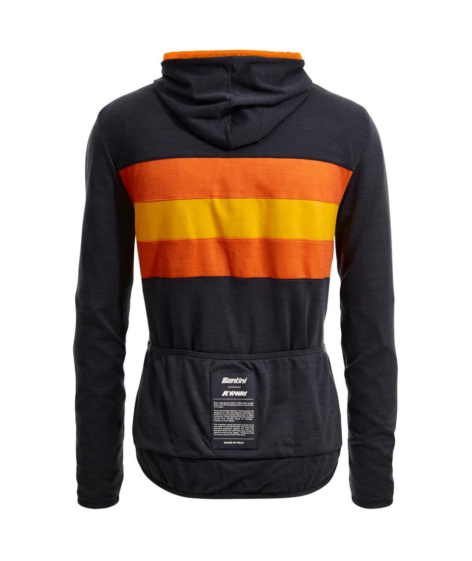 Santini SANTINI x K-WAY - GIACCA ANTIVENTO REVERSIBILE Nuovo