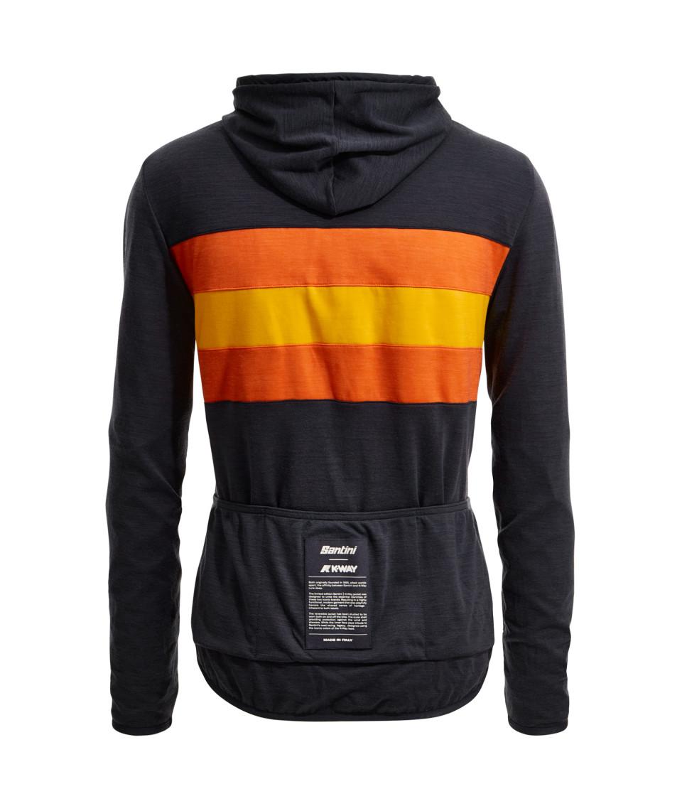 Santini SANTINI x K-WAY - GIACCA ANTIVENTO REVERSIBILE Qualità