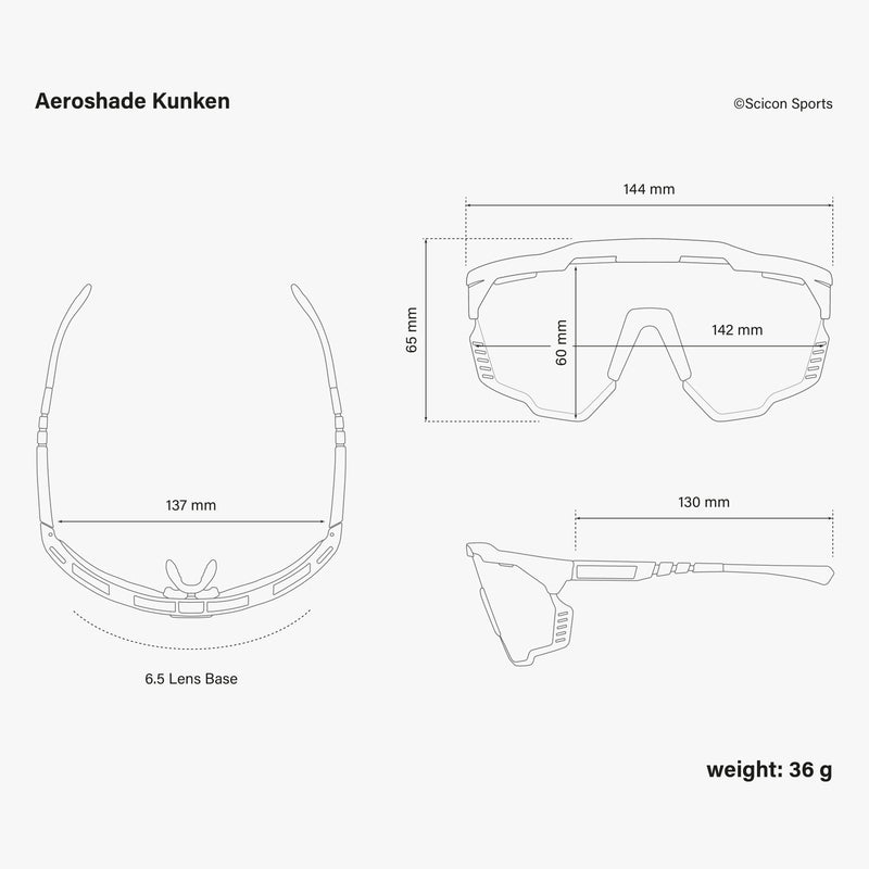 Scicon Aeroshade Kunken Occhiali Ciclismo Giallo Fluo/Blu Negozio