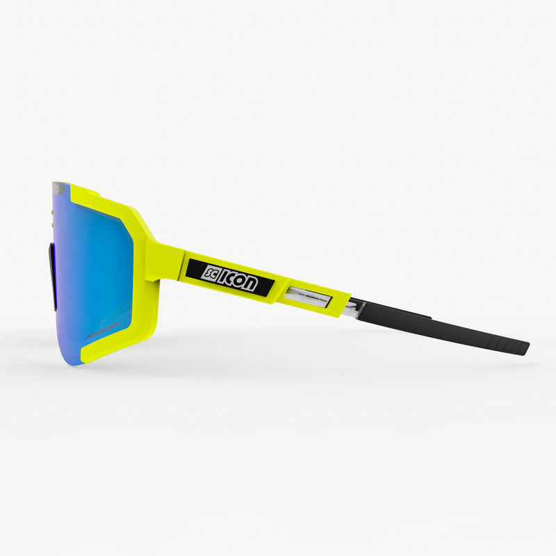 Scicon Occhiali Sportivi Aeroscope Giallo Fluo/Blu Italy